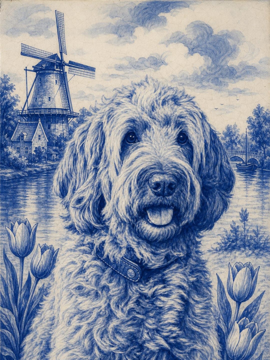 Voorbeeld van de stijl Delft Porcelain