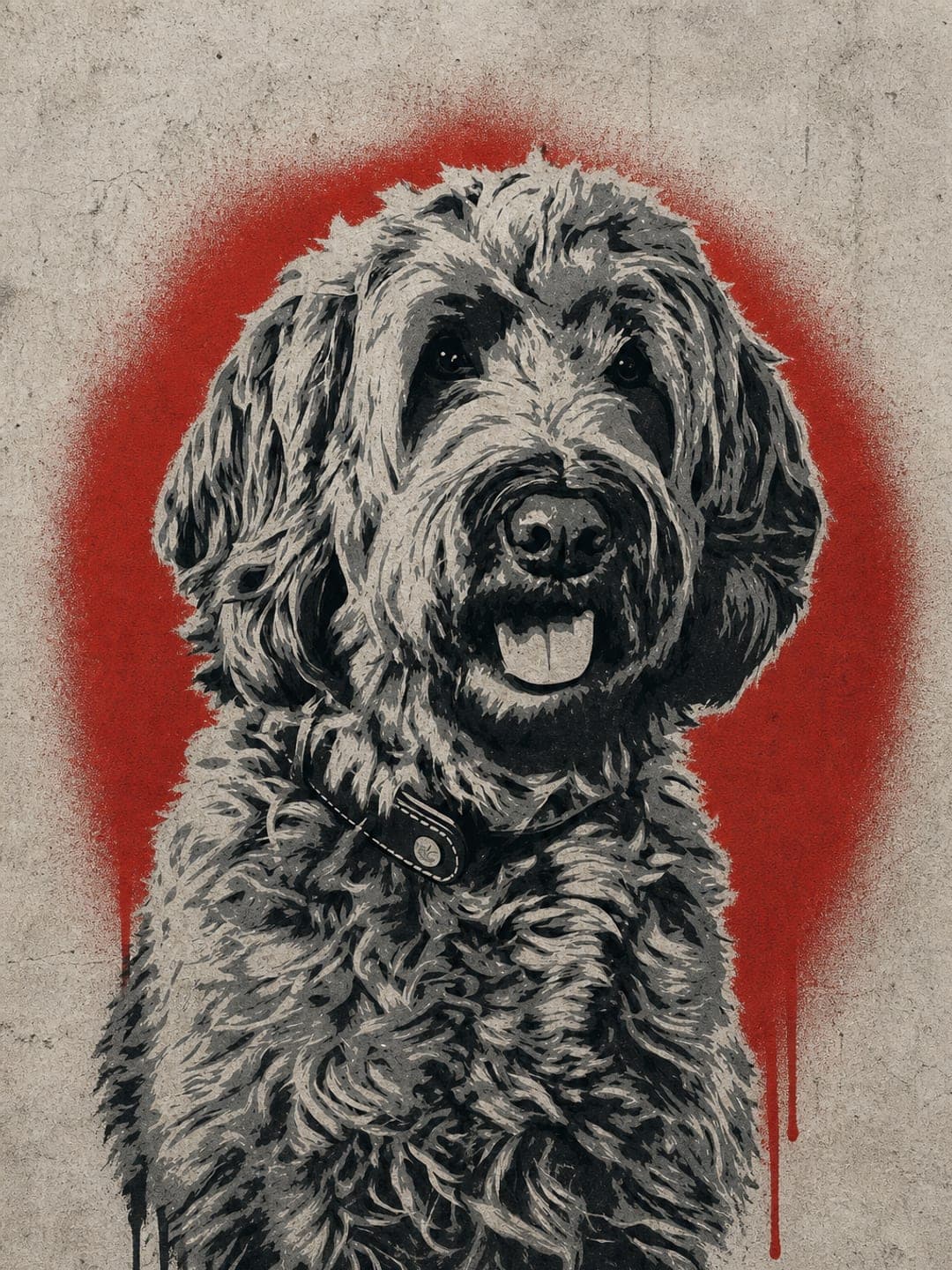 Voorbeeld van de stijl Stencil Rouge